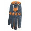 Designer Reverse Stitched Driving Gloves - Gray