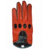 Designer Reverse Stitched Driving Gloves - Red