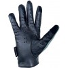 Designer Reverse Stitched Driving Gloves - Gray Black