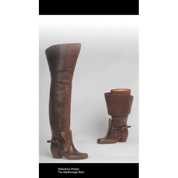 Civil War Reproduction Cavalry Knee High Officer Boots Size 10 ...